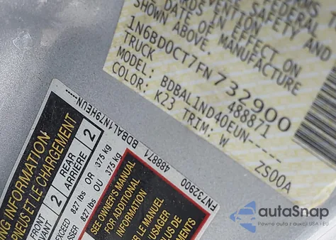 2015 Nissan Frontier S из США, поврежденный, VIN 1N6BD0CT7FN732900